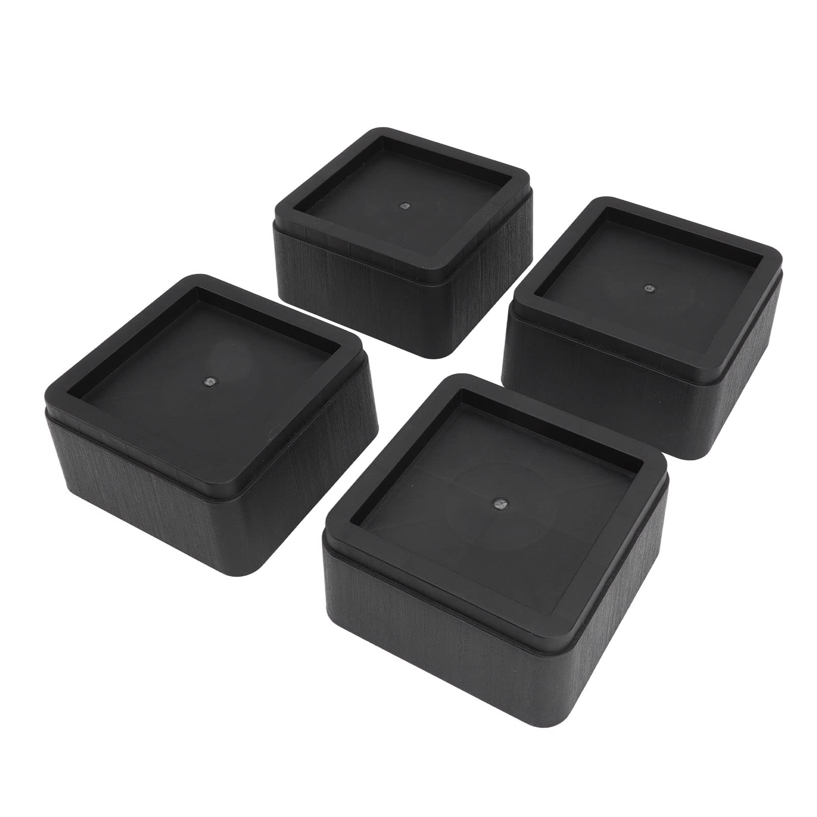 Cocoarm Elevadores de Muebles Almohadillas Elevadoras de sofá Cuadrilátero de Plástico 4 Piezas 7,36 X 3,66 Pulgadas Muebles Elevados para Cama Sofá Silla Escritorio Agrega Espacio Debajo de la Cama