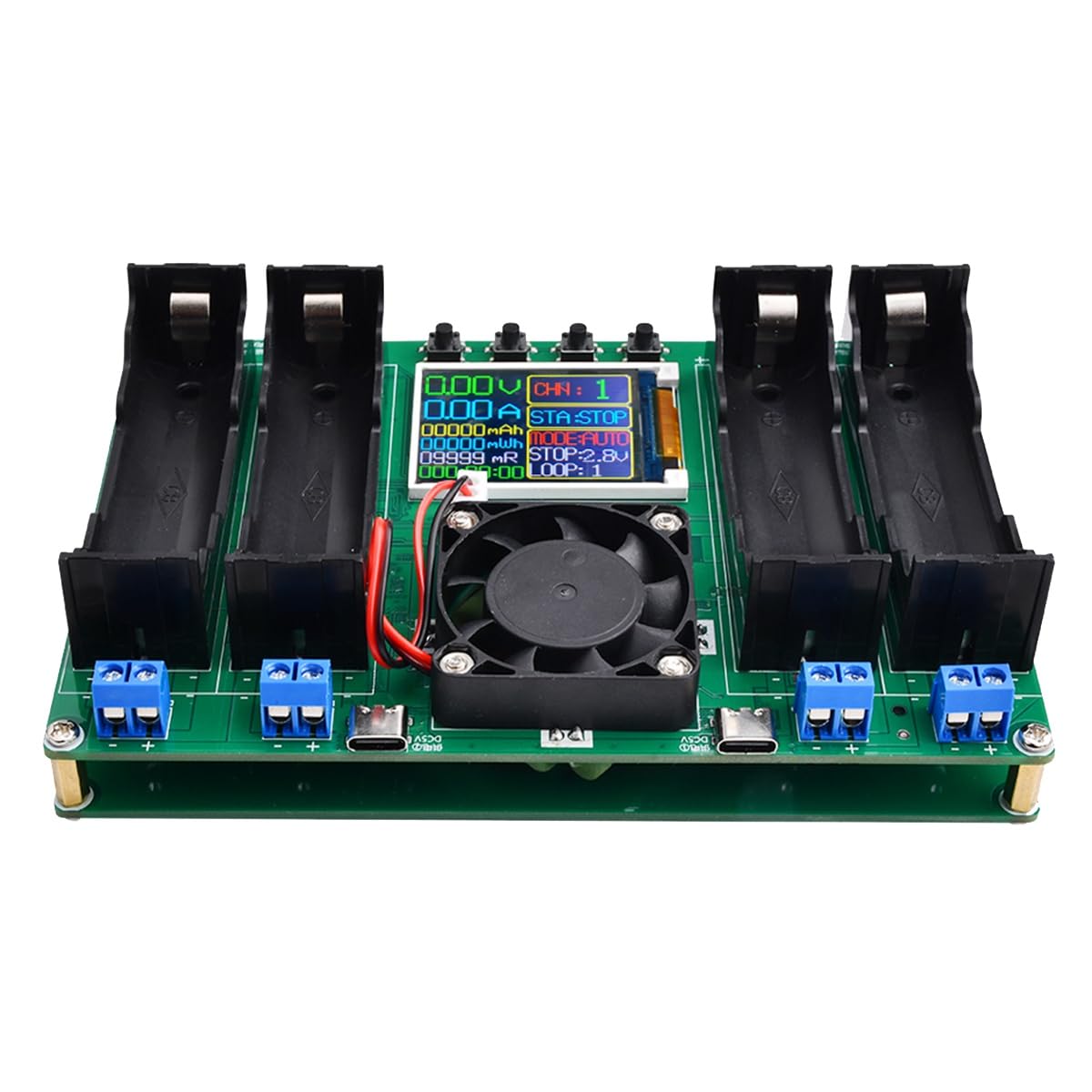 Dedjgoo 1 PCS 18650 Lithium Battery Capacity Tester MAh Digital Battery Power Detector Module Green