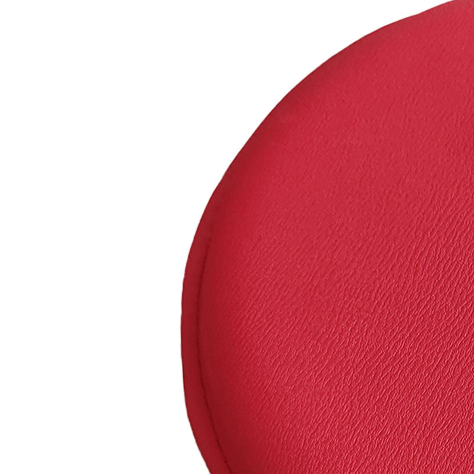 Cojín redondo rojo para taburete de bar, espuma de alta densidad, impermeable, cómodo, tamaño estándar, ideal para cocina y hogar, bar, elegante diseño rojo para comedor y entretenimiento