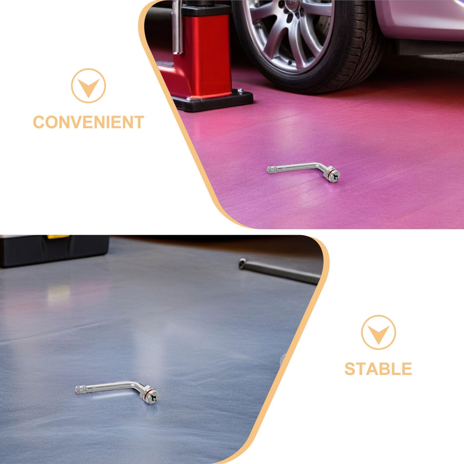 Kit 10 Pezzi Estensori Valvole Pneumatici in Metallo per Camion, Estensione Stelo Valvola Tubeless Sigillatura Antiperdita, Resistente per Manutenzione Pneumatici Pesanti