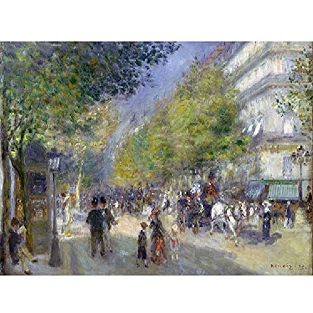 Renoir French The Grands Boulevards Unframed Wall Art Print Poster Home Decor Premium