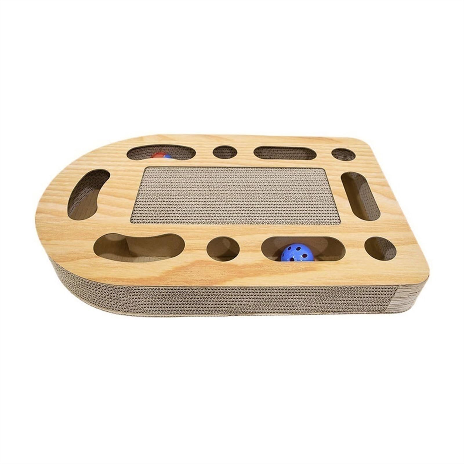 Jouets pour chats avec griffoir carton arbre miniature pour stimuler l'éveil en appartement