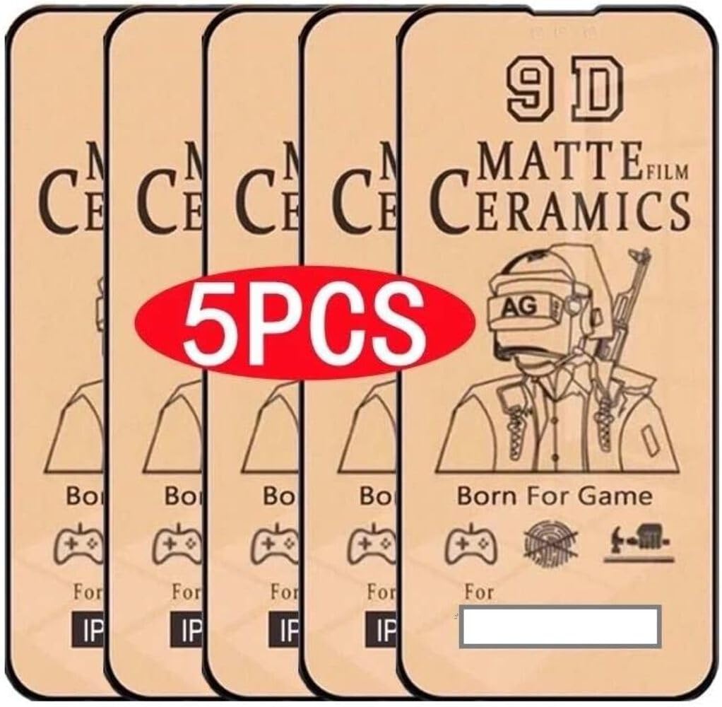 MATTE [5 Pack] Ceramic Screen Protectors for Samsung Galaxy A02S, A22 5G, A14, F14 5G, M14 5G - Durable Flexible Shockproof Protective Film