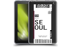 Seoul, South Korea Luggage Tags Soft Gel Case Compatible with Amazon Fire 7 2022