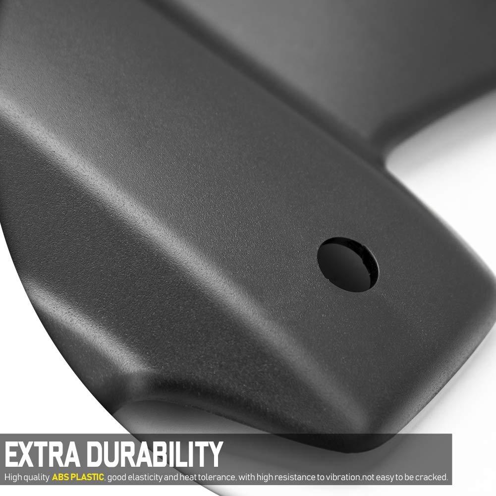 Sport Touring Moto Phare Avant Roue Garde-Boue Bec Extension Nez Cône Garde Extender Couverture Capot Support de Compatibilité : pour Tracer 700 Tracer700 GT 2016 2017 2018 2019 (Noir)