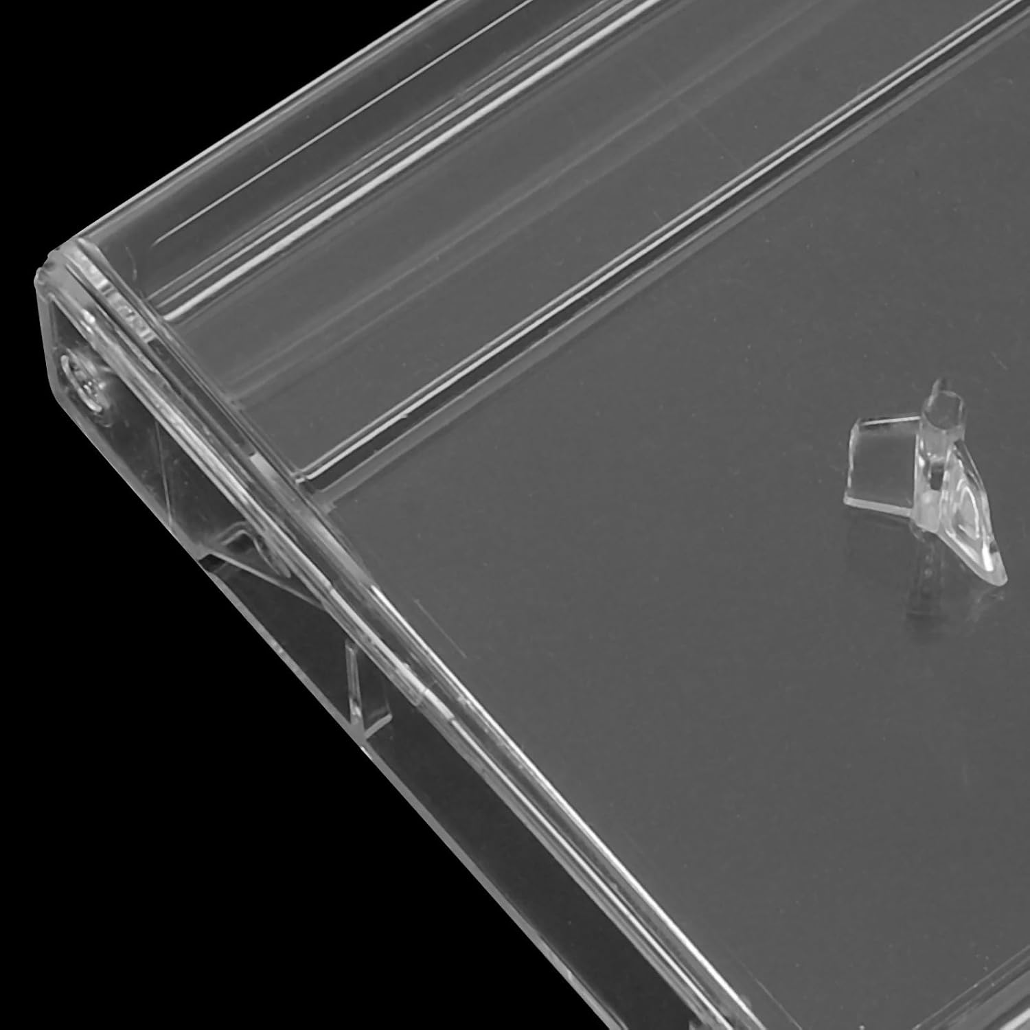 6pcs Cassette Tape Storage Case, Clear Display Holder Box for Music Cassettes and Tape Storage On the Go for Music Lovers 4.3"x2.8"x0.6"