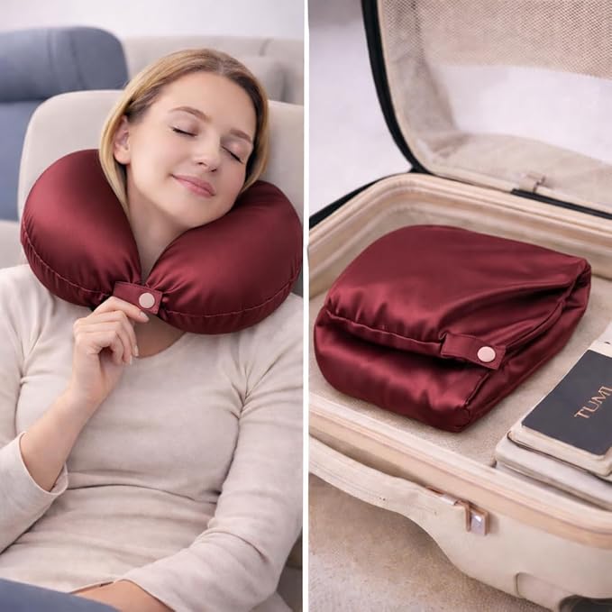 Funda para Almohada de Viaje Seda Mulberry 22 Momme miniatura 4