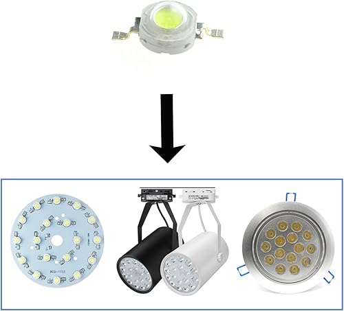 Miniatura 4 de Maxmoral 30 unids de alta potencia Led chip 3W blanco frío 30000-35000K soporte de cobre Super brillante intensidad SMD COB luz emisor componentes