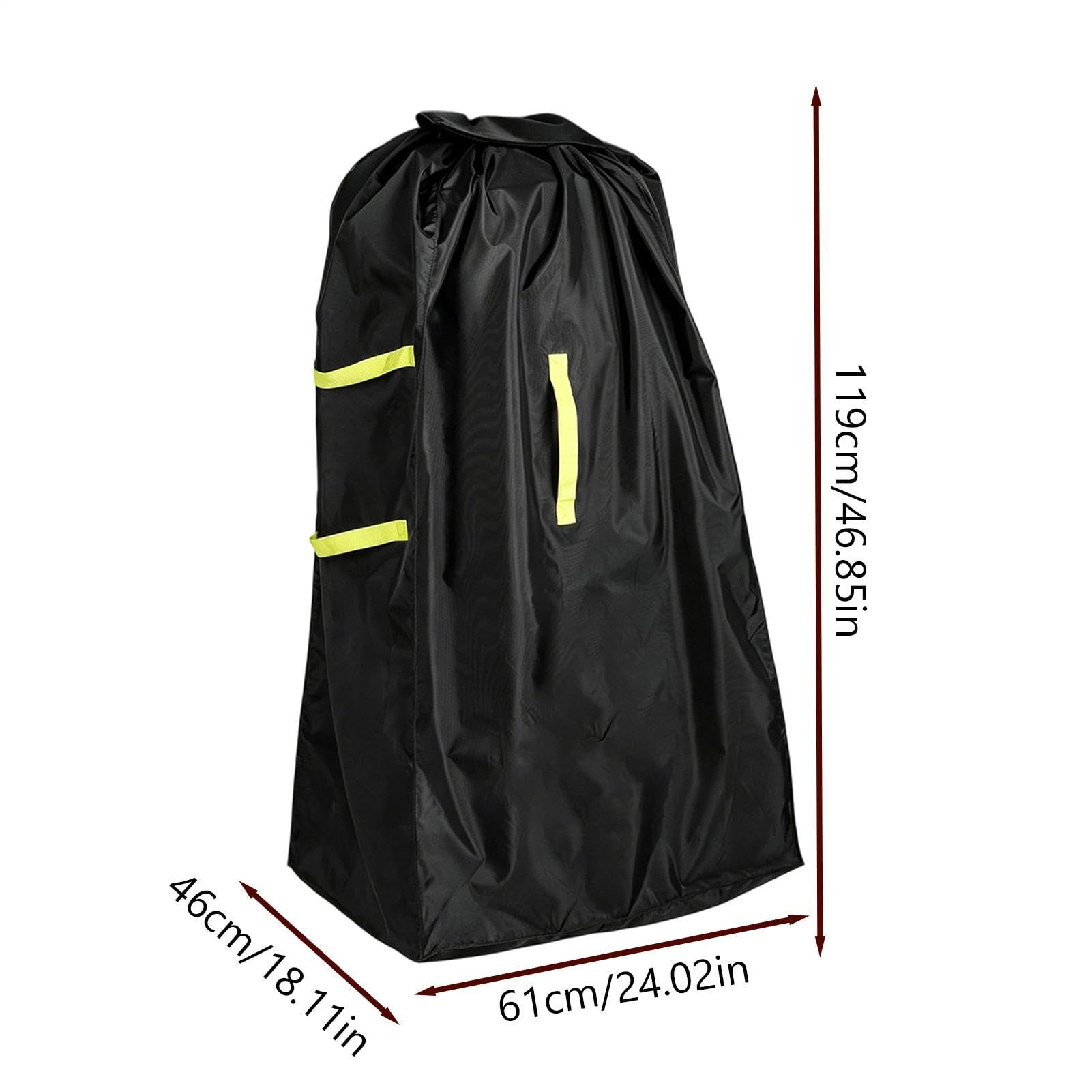 Sac de pour poussette en avion 61 x 46 x 119 cm Tissu Oxford imperméable | Sac poussette avion pour double personne, double roue et chariots standard, enregistrement et déménagement