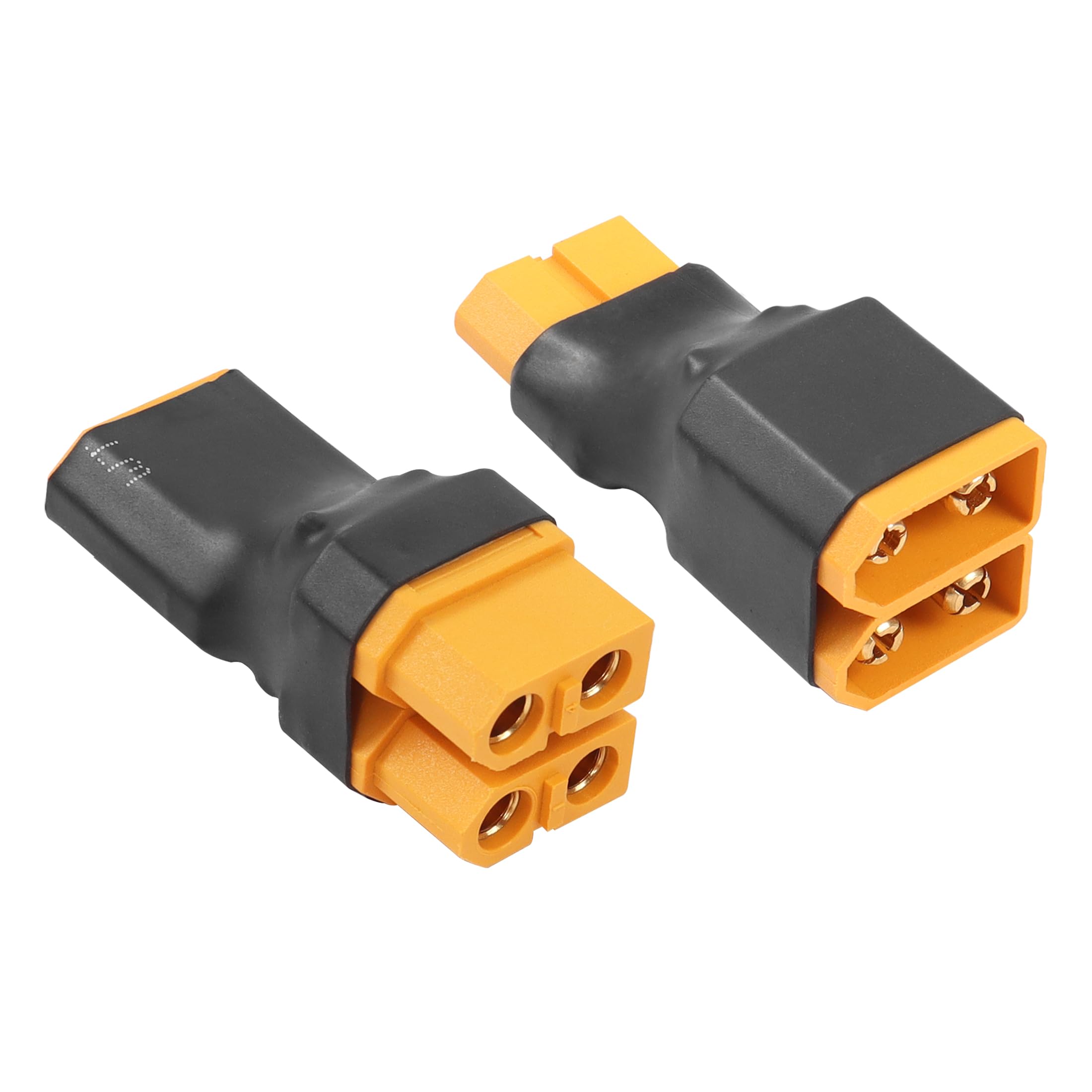 YACSEJAO RC XT60 Series Connector XT60 1 to 2 Parallel Battery Connector for RC NiHM Lipo Battery ESC（1 Female to 2 Male+2 Female to 1 Male）