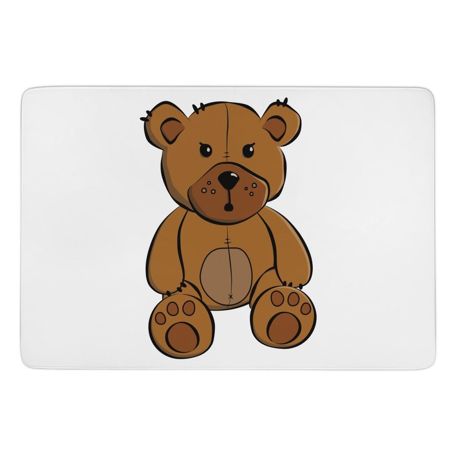 Teppich, Teddybär, weiche Bodenmatte für Wohnzimmer, Schlafzimmer (100 x 150 cm)