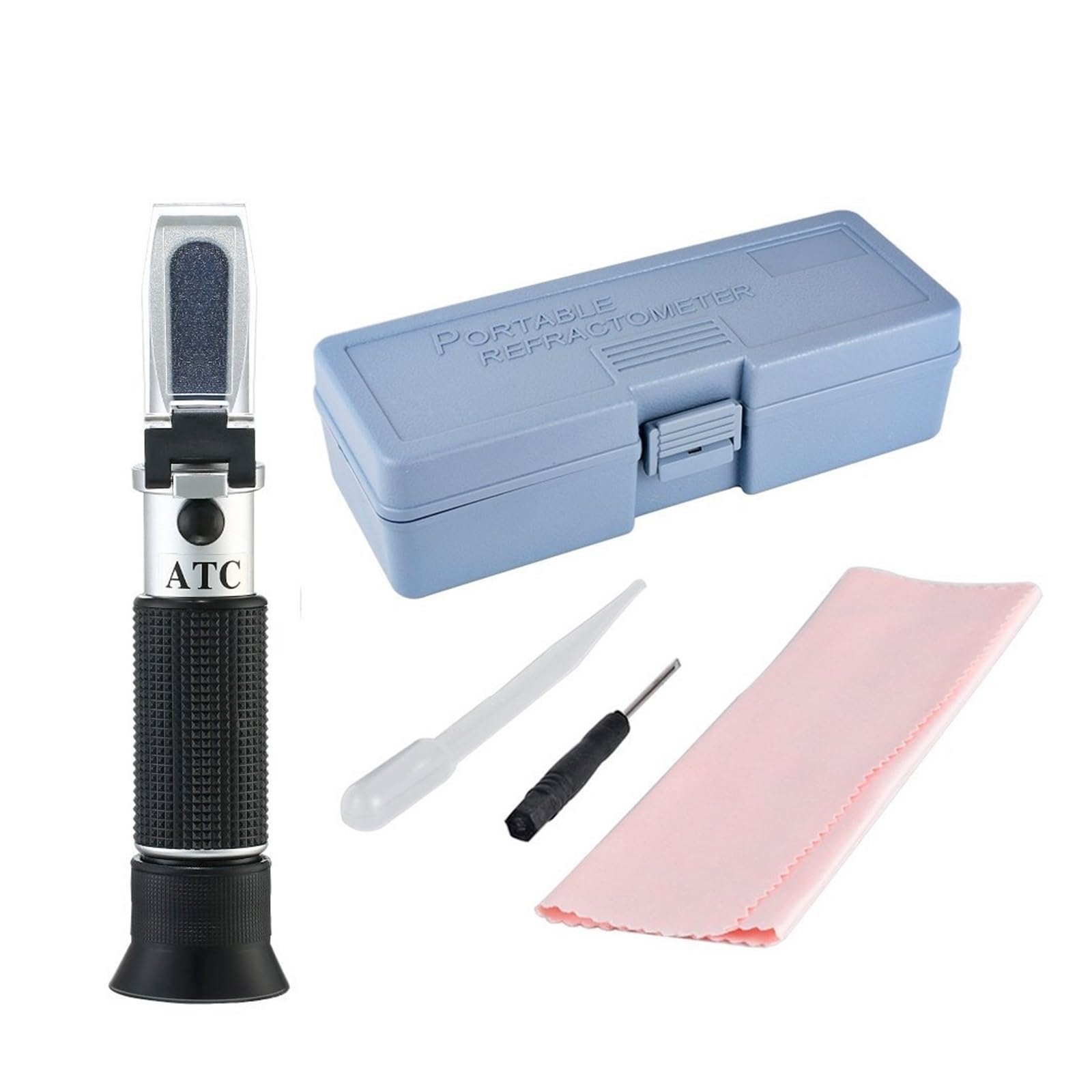 Brix-Refraktometer, digitales, Hydrometer, Handrefraktometer, Refraktionswerkzeuge, 58–90% 38–43 Be Baume Honigwein, Wassergehalt (12–27%), langlebig und einfach zu bedienen