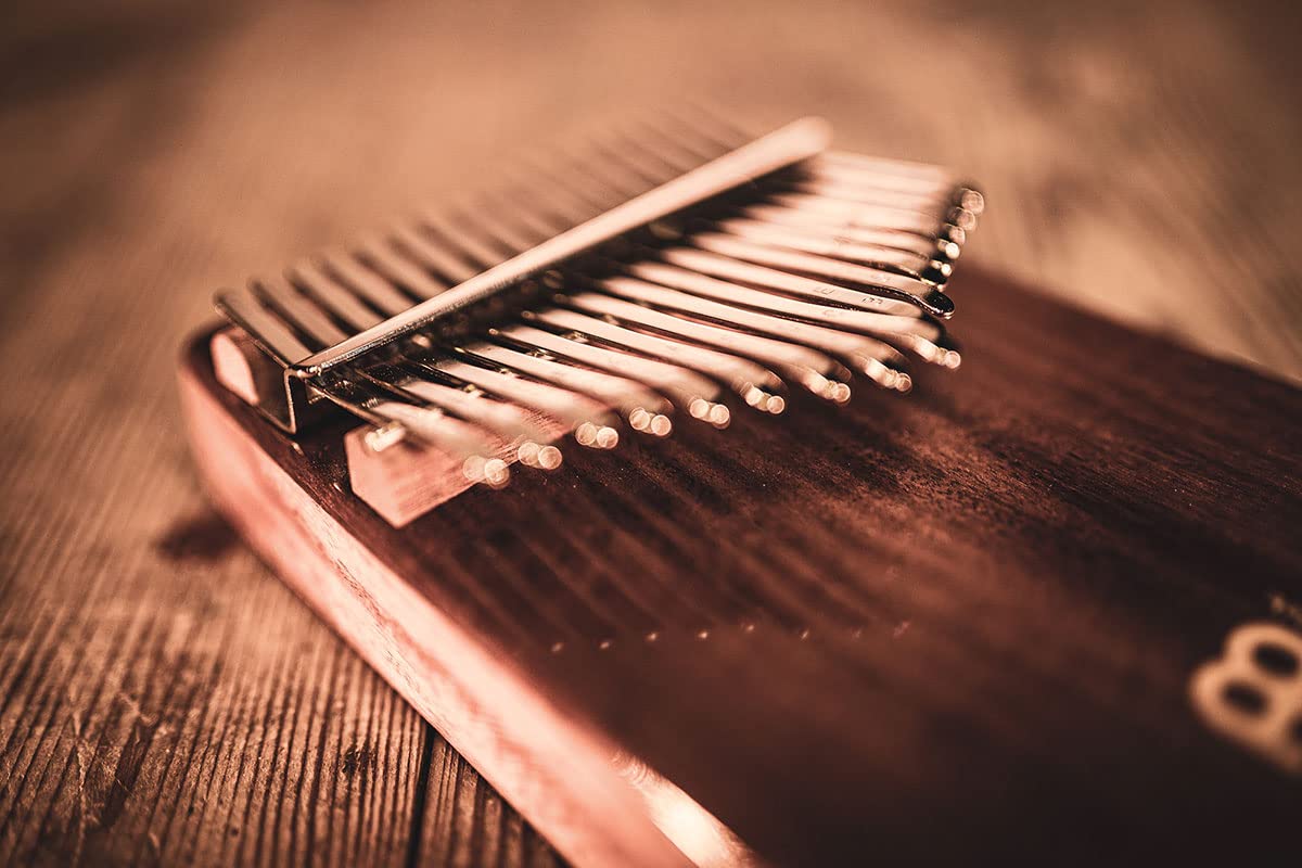 Sonic Energy Wah-Wah Kalimba Instrument – 17 note in C Major – For Percussion and Studio – Legno di Acacia – Accessori inclusi (KL1705H)