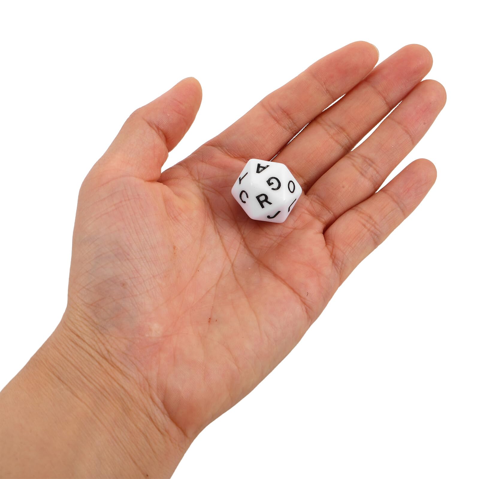 Holibanna Würfel, 20 Seiten, Buchstaben, für Bildungs- und Vokabelspiele, 40 Stück aus Acryl