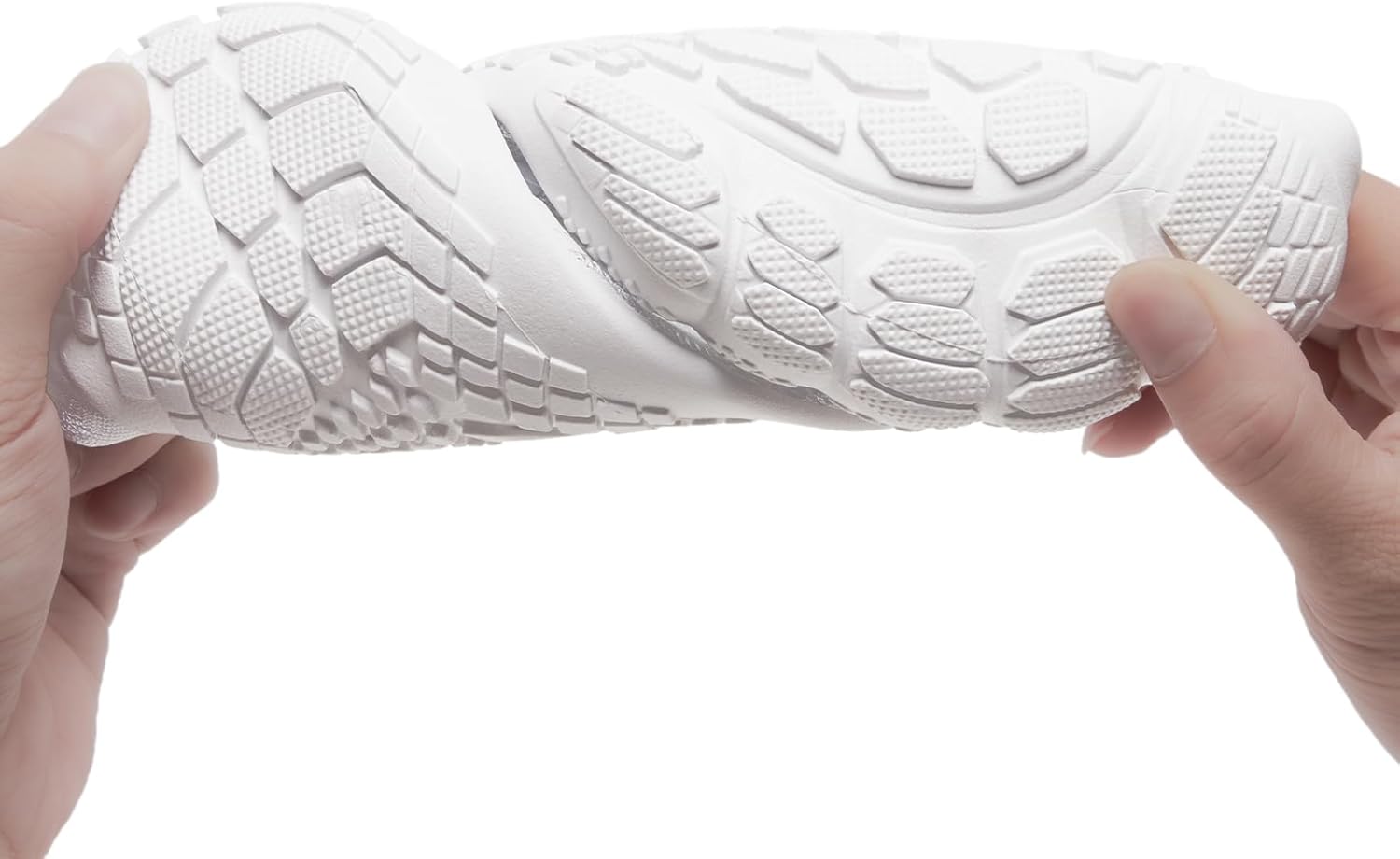 Racqua Water Shoes for Women Men Comfortable Swim Shoes Outdoor Sport Barefoot White 7.5 Women/6.5 Men - Image 2