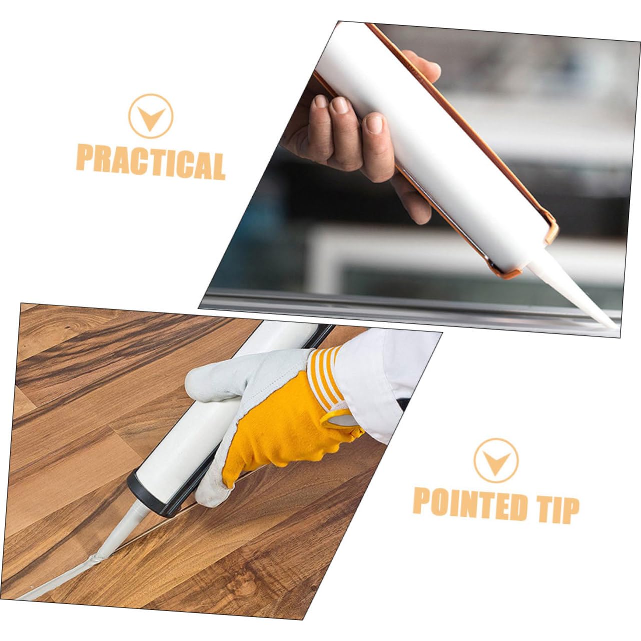 Angoily 4 Ensembles Tube Vide De Mastic De Beauté Tubes De Calfeutrage Du Mastique Scellant Jointoyer Tubes De Mastic Vides Calfater Scellage Plastique Blanche 4 Pièces * 4
