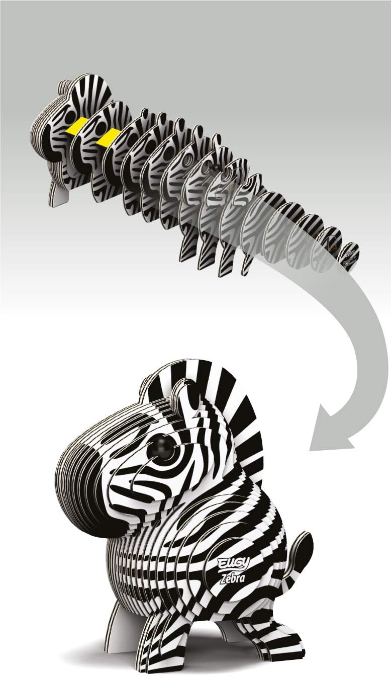 EUGY 3D Zebra Model, Craft Kit