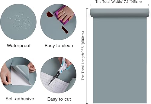 Vista 99 de CHIHUT Papel tapiz de color naranja para despegar y pegar de 17.7 x 100 pulgadas, mate, autoadhesivo, extraíble, papel adhesivo naranja sólido