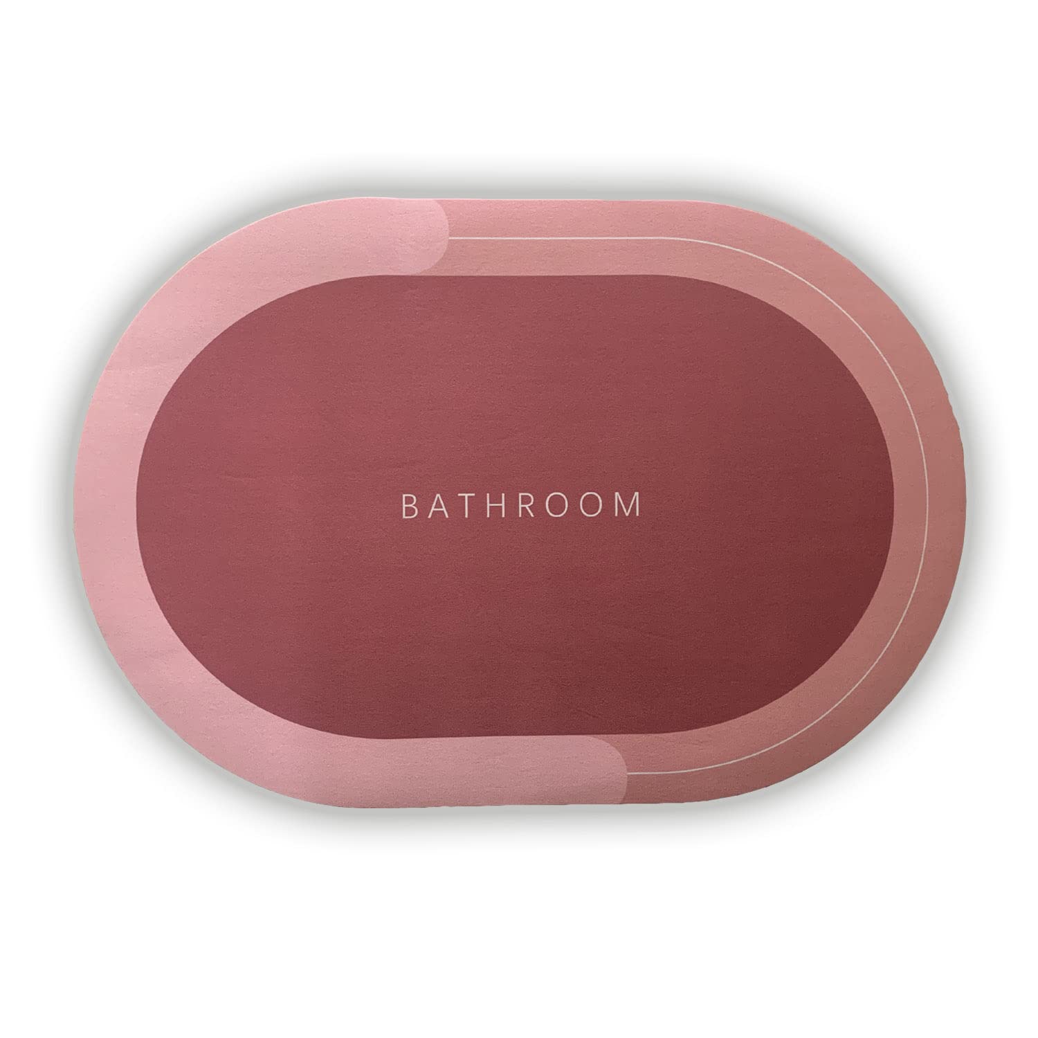 RENVA Doormats Quick Drying Bathroom Mats & Water Absorbent Door Mat for Home,Water Absorbing Non-Slip Bathroom Floor mats (Bathroom Print) (2, Pink Colour) (B0BVG8PQ56) Amazon Price History, Amazon Price Tracker