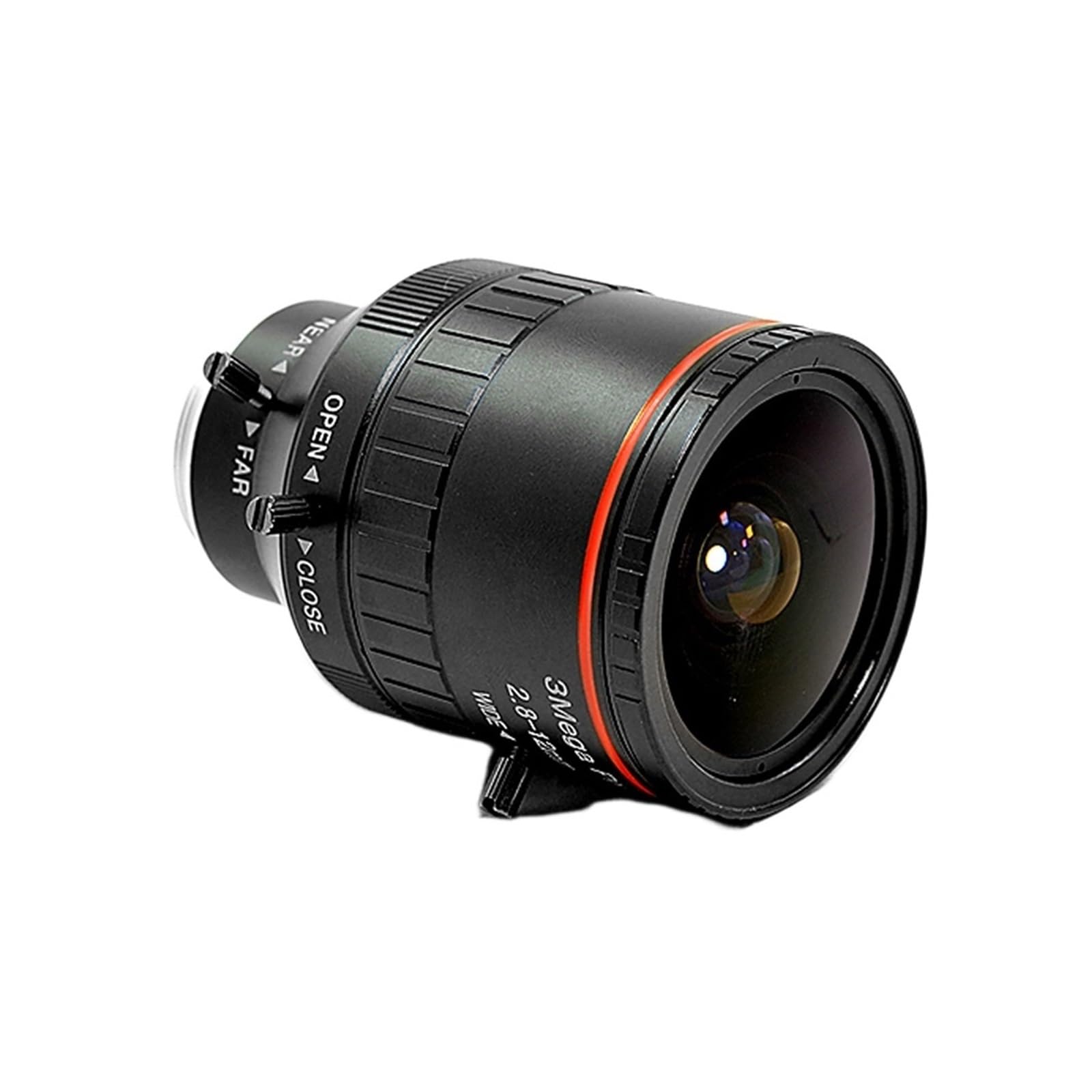 Przemysłowy obiektyw zmiennoogniskowy CCTV HD 3MP C mocowanie 2.8-12mm 1/2 Cal F1.6 niskie zniekształcenia do kamer bezpieczeństwa do nadzoru wideo Obrazowanie W Wysokiej RozdzielczośCi