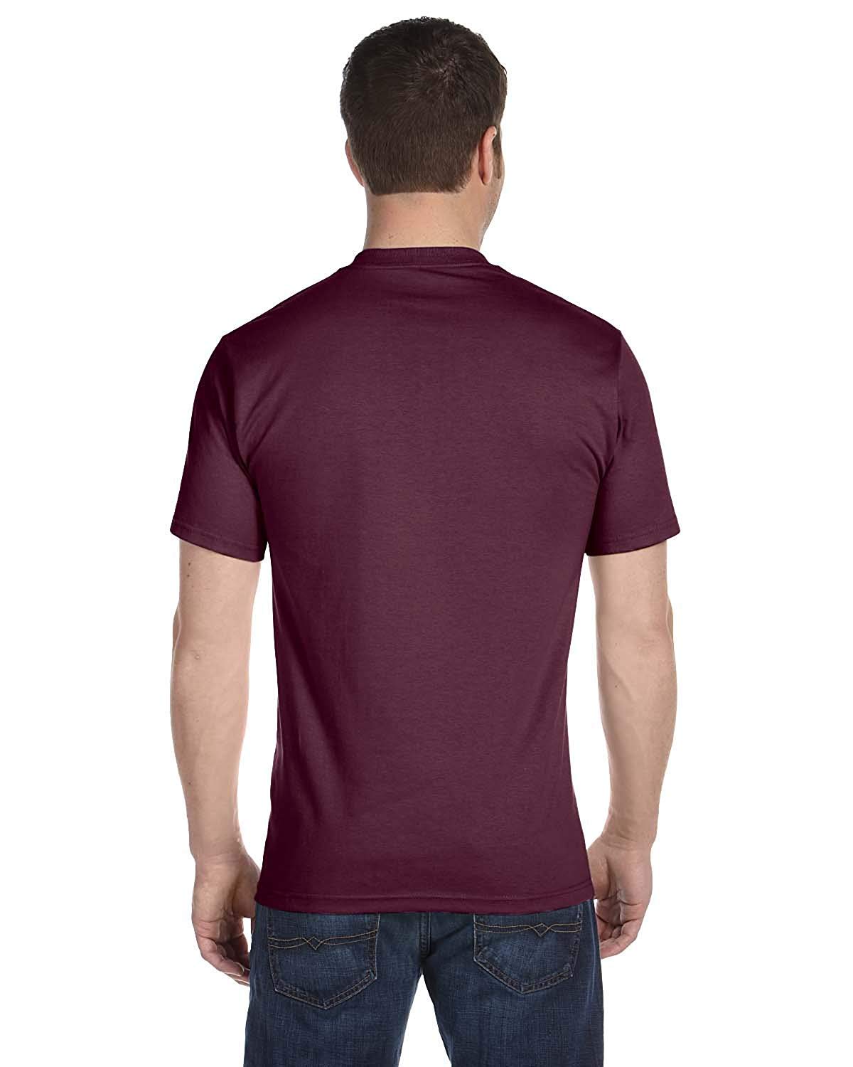 Hanes Men's Maroon Beefy-T Adult Short-Sleeve T-Shirt