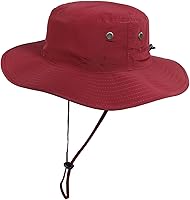 Vista 41 de Home Prefer Sombrero para sol para el aire libre con protección UV, secado rápido, unisex con solapa para proteger el cuello Negro