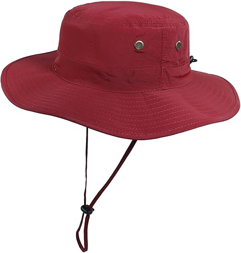 Miniatura 41 de Home Prefer Sombrero para sol para el aire libre con protección UV, secado rápido, unisex con solapa para proteger el cuello Negro