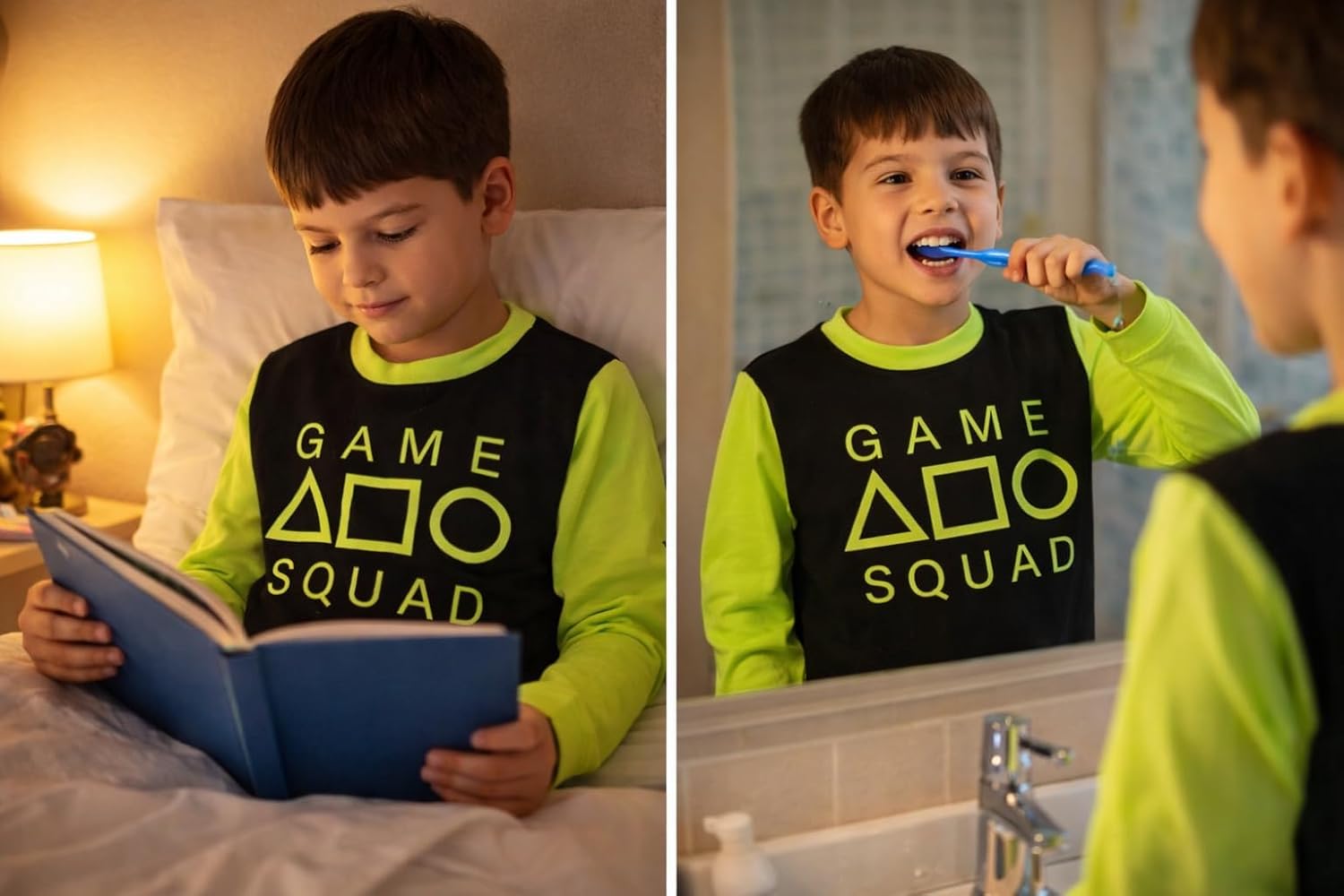 A2Z 4 Kids Girls Boys Game Squad Pyjamas Cosplay Children PJs 2 Piece Set Lounge Suit Top Bottom Pyjamas 2-13 Years
