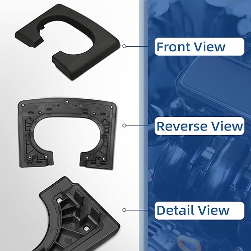 Miniatura 4 de Soporte para taza de consola central de repuesto, color negro, compatible con Ford F150 2004-2014