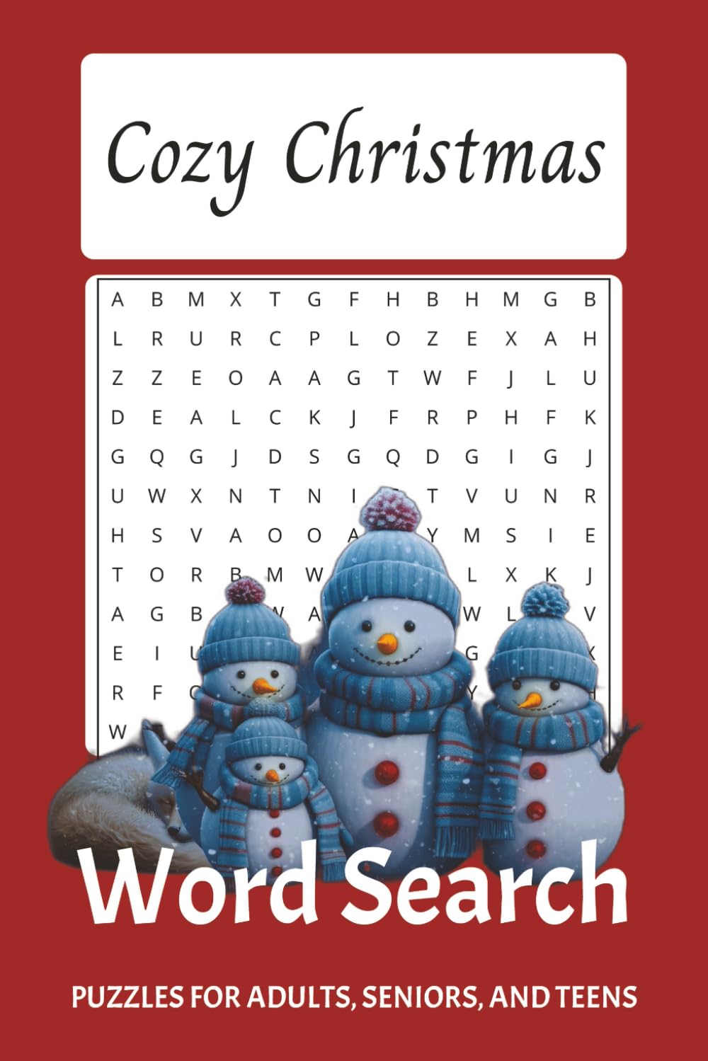 Cozy Christmas Word Search: Cozy Word Search Book for the Holidays