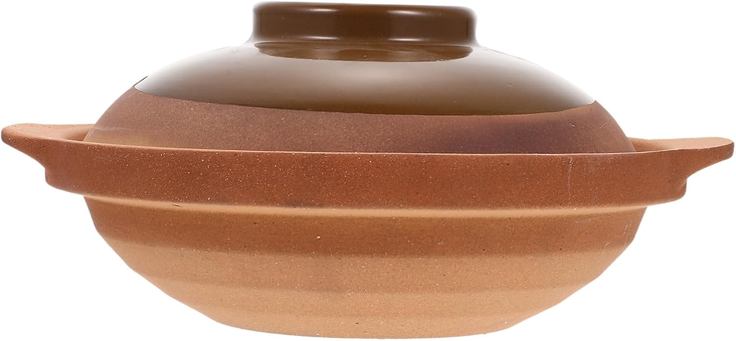 Alipis Casserole Cookware Lid Home Stove Pot Kitchen Stew Pot Ceramic Cookware Multi-functional Casserole Pan