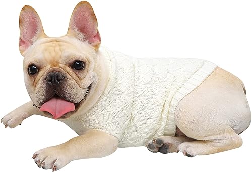 Miniatura 7 de Lawkul Suéteres de punto para perros pequeños, suéter de punto para mascotas, gatos, suéter cálido para perro, ropa de invierno para perro, ropa de