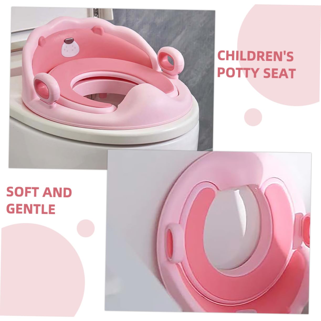 Asiento de Entrenamiento para Ir al Baño Infantil con Respaldo