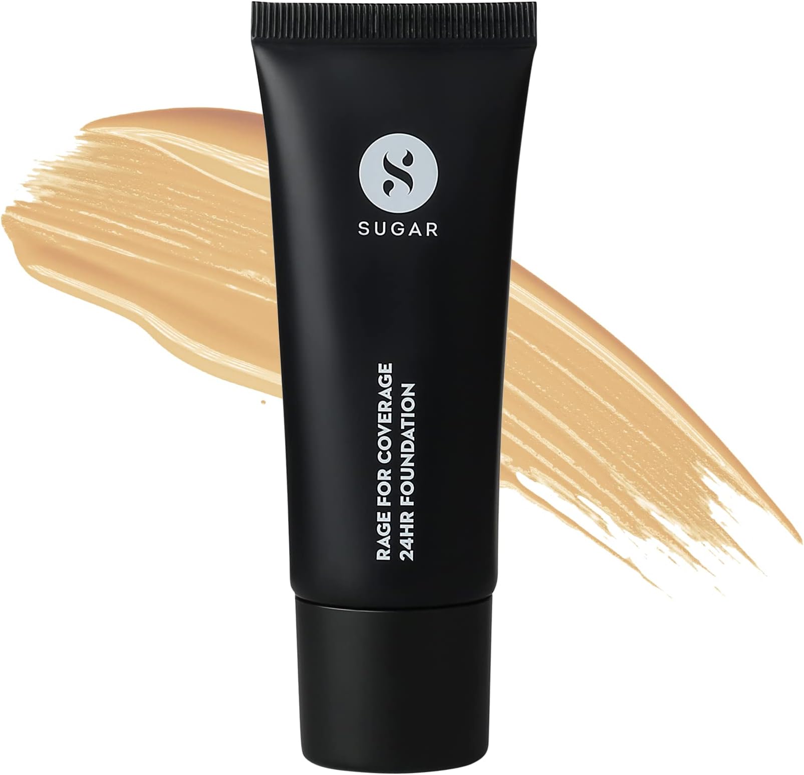 SUGAR CosmeticsRage For Coverage 24Hr Foundation - 32 Cortado | Medium, Golden Undertone - 25 ml | Full Coverage, Ultra Creamy Longlasting Foundation