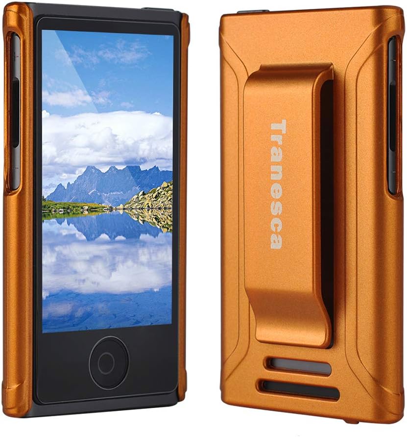 Tranesca Compatible with iPod Nano Protective case for Apple iPod Nano 7th & 8th Generation (Sunset Orange)