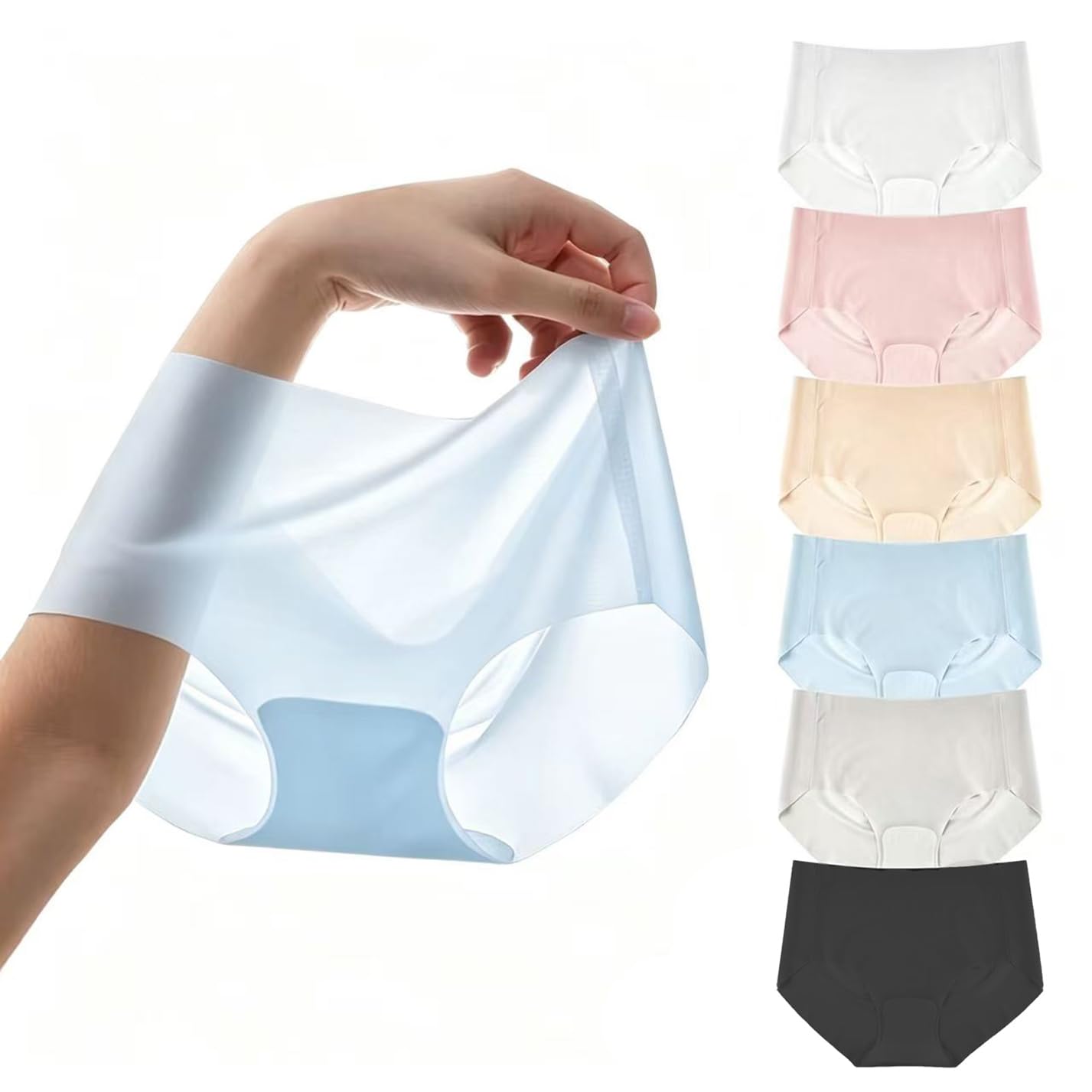 [Yeahfire] レディースショーツ ショーツ パンツ 女性用下着 レディース 下着 セット パンティ シームレスショーツ 無縫製 XLサイズ 6枚