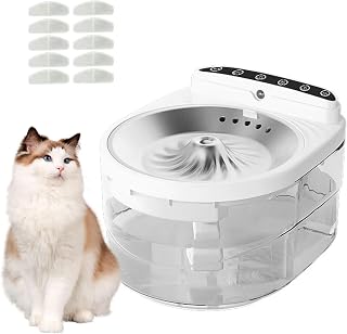 Stainless Steel Cat Water Fountain Drinking, Wireless Cat Water Fountain for Drinking with Sensor, 3L Automatic Dog Drinking Fountain with Super Quiet Pump and Filter