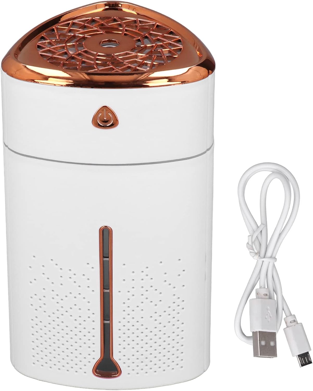 TOPINCN 1000Ml Small Desk Bedroom Travel Office Humidifier, Touch Control, USB Powered, Plastic, Automatic, 10 x 20.8 x 20.8cm, 14hrs Runtime