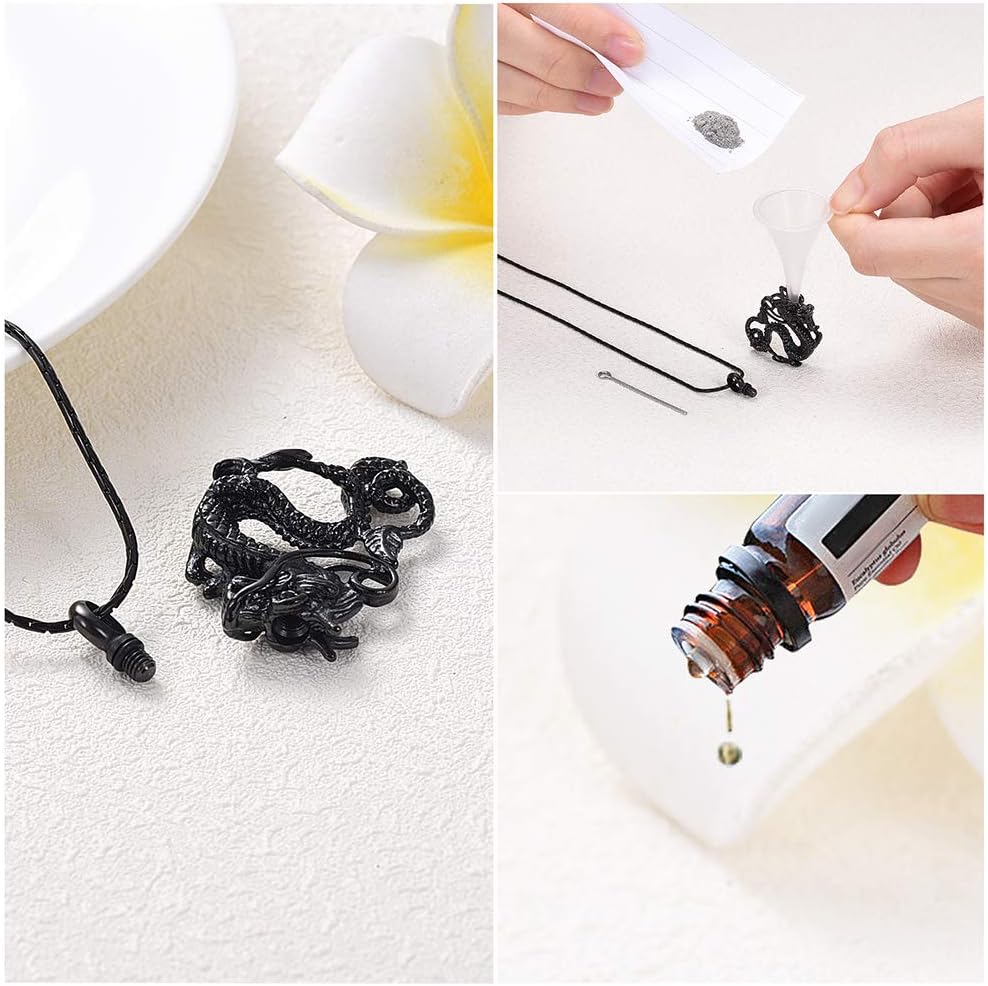 constantlife Cremation Jewelry for Ashes Stainless Steel Dragon Urn Necklace Keepsake Human Pet Ashes Holder Memorial Pendant for Women Men - Image 4