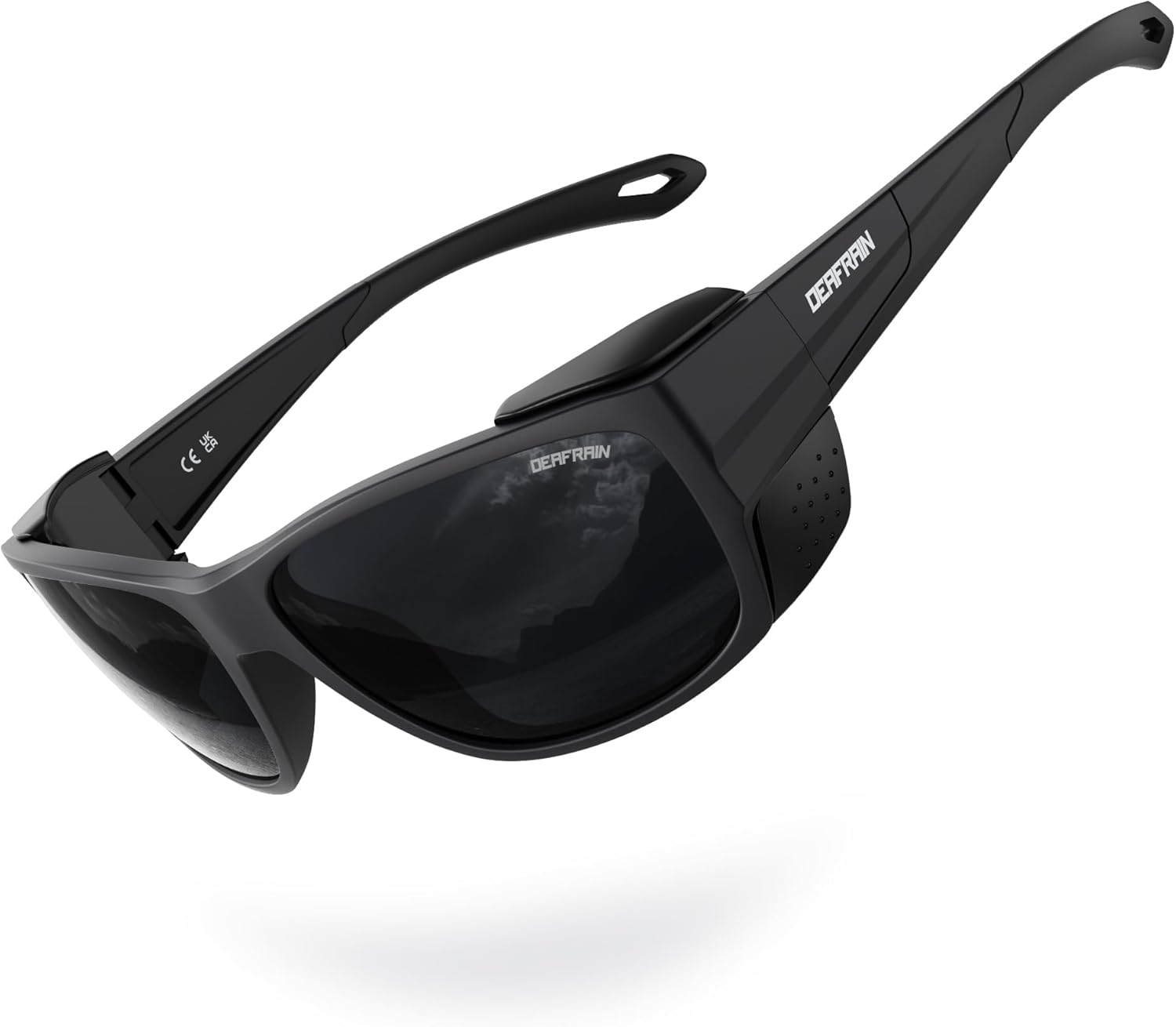 DEAFRAIN Sport Polarized Sunglasses for Men Women with Removable Side Shield for Hiking Skiing Climbing Glasses UV Protection DEAFRAIN Sport Polarized Sunglasses for Men Women with Removable Side Shield for Hiking Skiing Climbing Glasses UV Protection