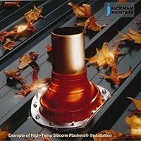 Vista 5 de Flashers #1 Silicona de alta temperatura flexible para techo Jack Pipe Boot Metal Roofing Pipe Flashing (Pipe OD 1/4" a 2")