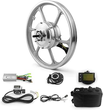 16 Inch Brushless Hub Motor Wheel with LCD Display Pedal Assist Sensor for Front Bicycle