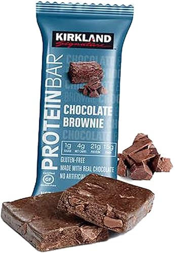 Kirkland Signature Barras de proteína Brownie de chocolate 212 onzas 20 unidades
