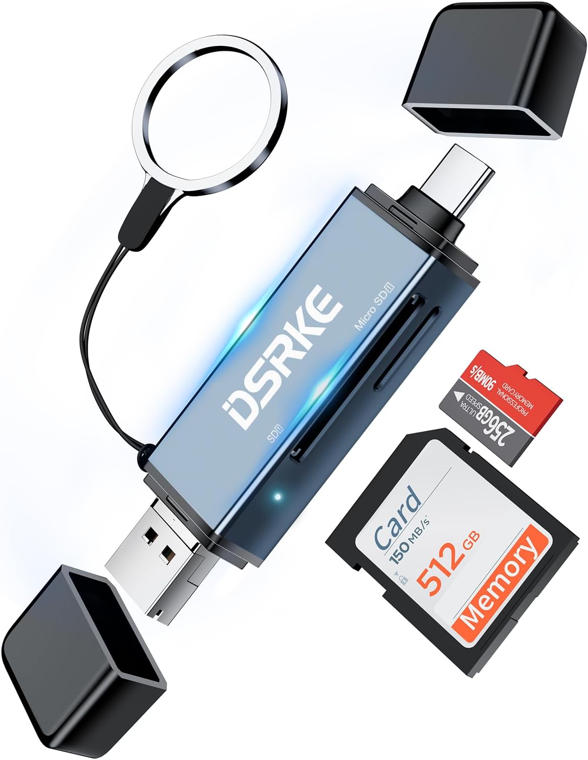 Lettore Schede USB C Uni - Adattatore Per SD E Micro SD, Alta Velocità, Compatibile Con IPhone 15, MacBook, Android - Foto 12