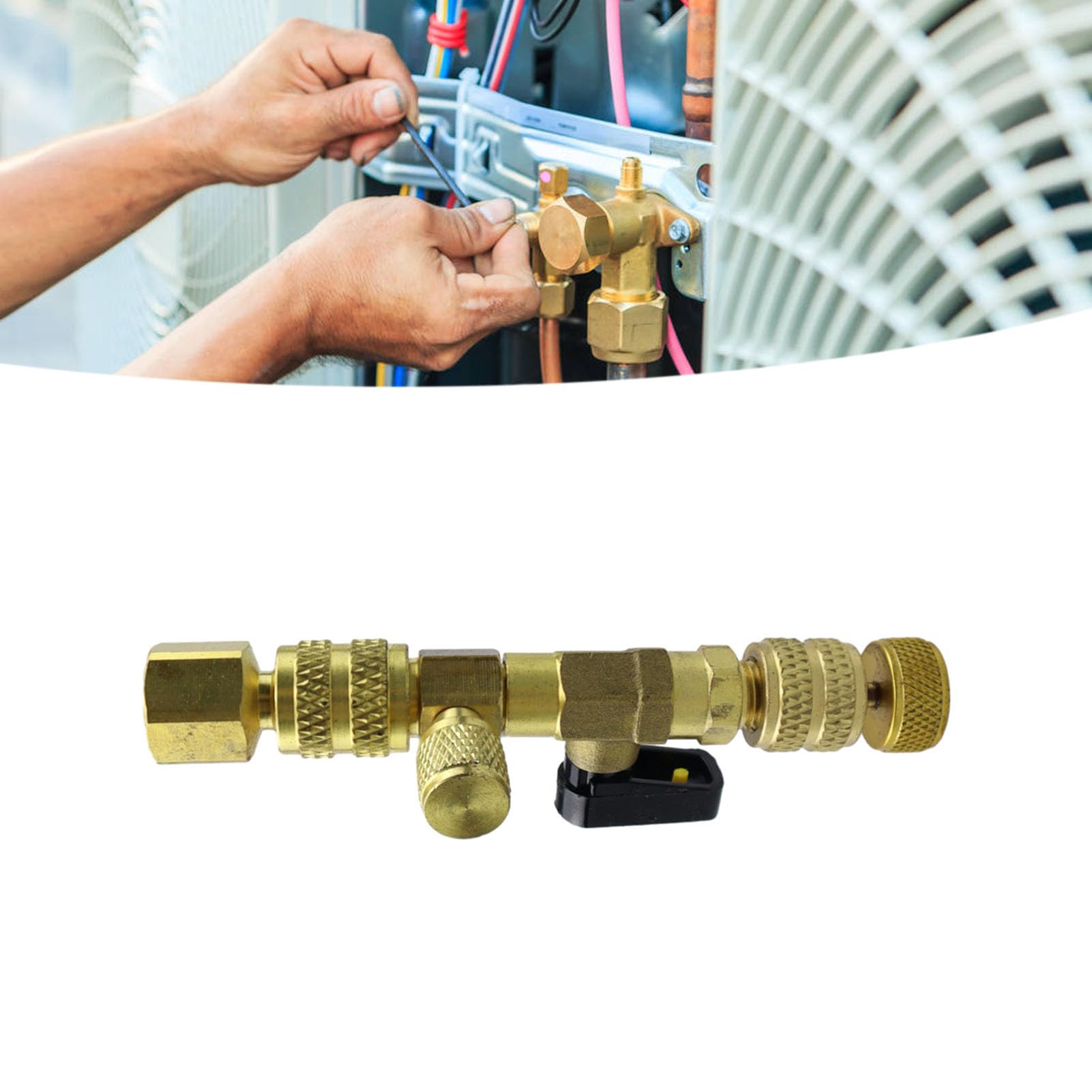Akozon Extractor de Núcleo de Válvula de CA, Kit de Herramientas de Extracción de Núcleo de Válvula de Aire Acondicionado Multifuncional para Equipos de Refrigeración Domésticos