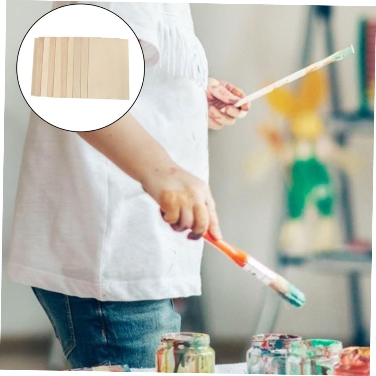 24piezas Tablero Multicapa De Madera Sin Pintar Láminas De Madera Para Manualidades Lisos Para Proyectos De Bricolaje Sin Terminar Para Crafts