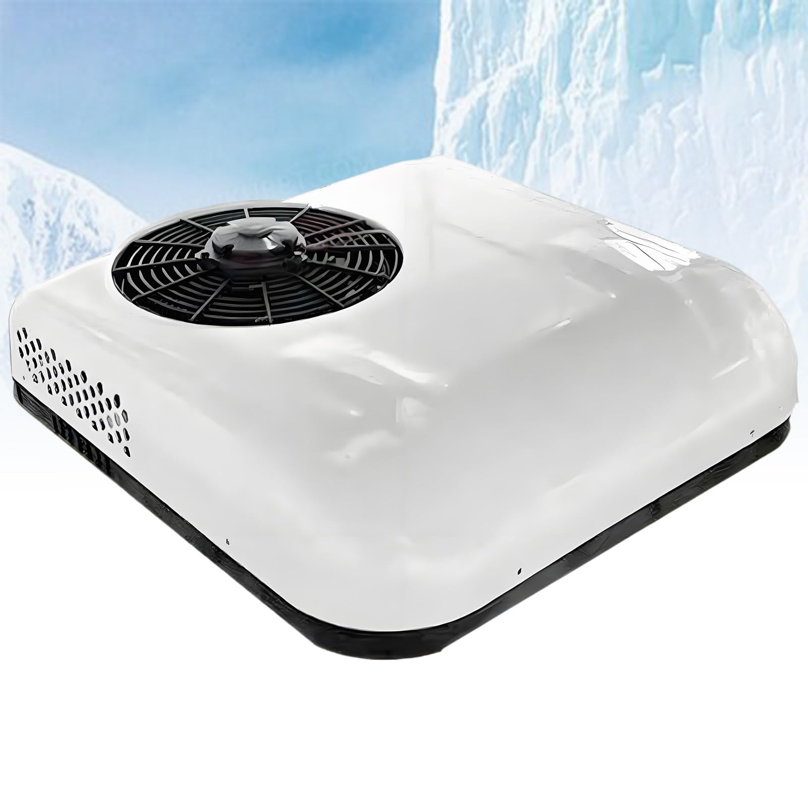 Klimatyzator dachowy 12 V/24 V do kampera, 12 V DC AC, bezszczotkowy kompresor, bardzo cichy do samochodów ciężarowych, kamperów, przyczep kempingowych, przyczep kempingowych i kamperów