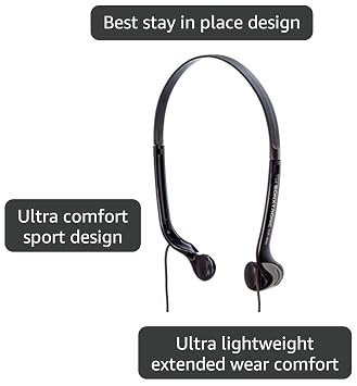 SONXTRONIC Xdr-8000 Vertical in Ear Ultralight Sport Running Headband Headphones