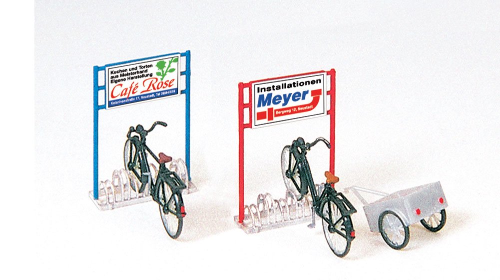 Preiser Bicycle Stands HO Scale Model Train Accessories 17163