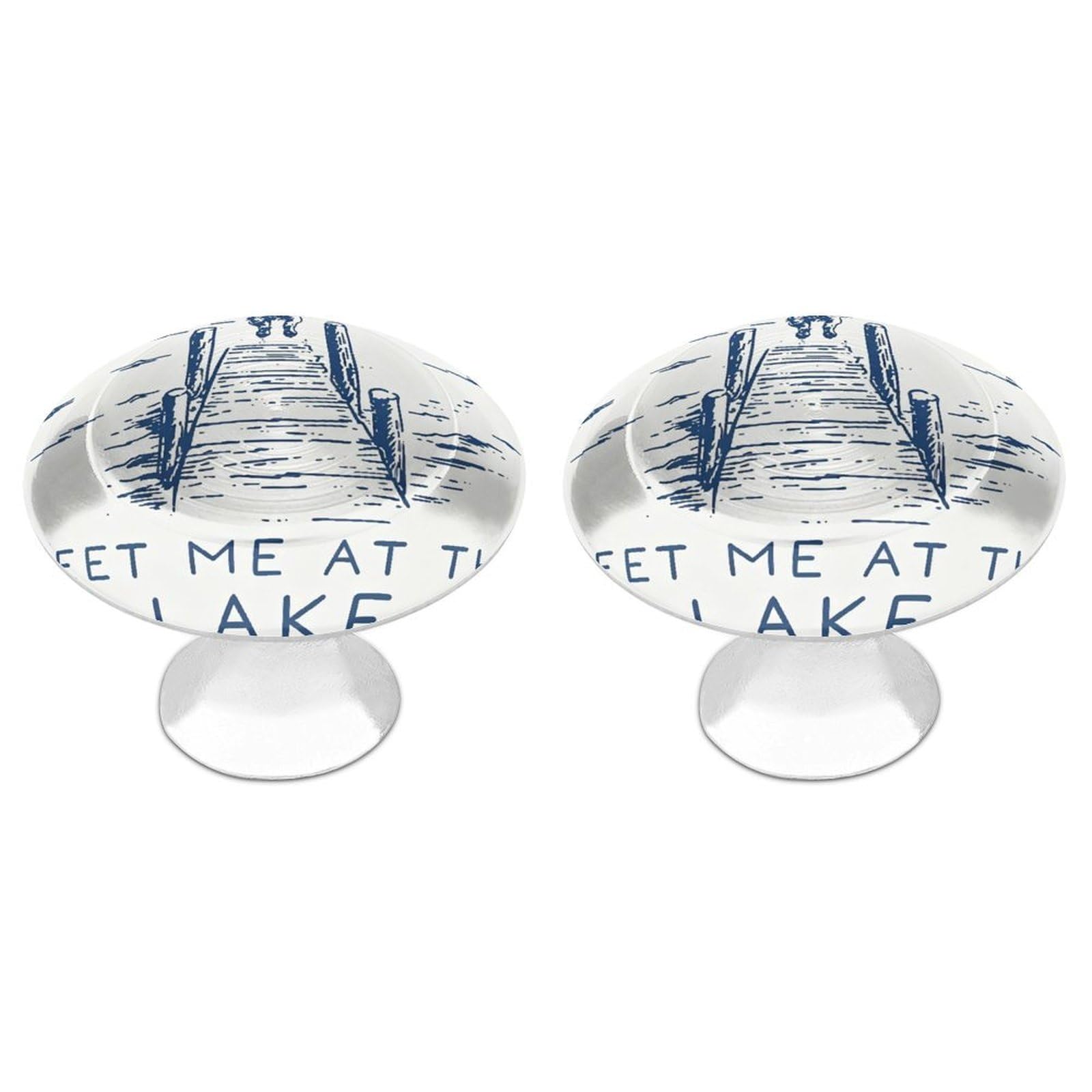Btcowzrv Style Lake Dog 2 Pack Cabinet Knobs Drawer Pulls